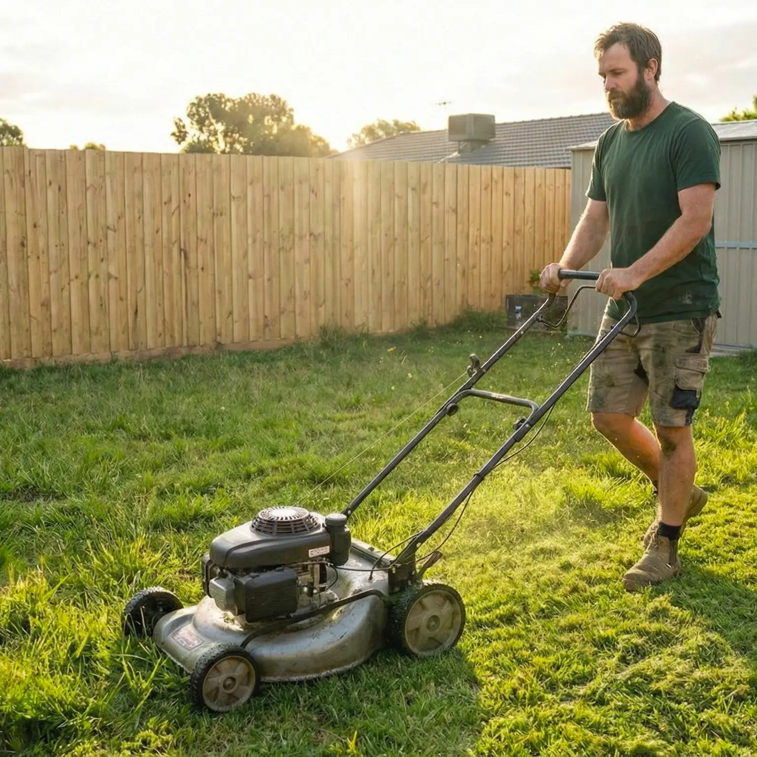tim mowing